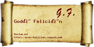 Godó Felicián névjegykártya