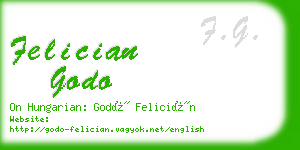 felician godo business card